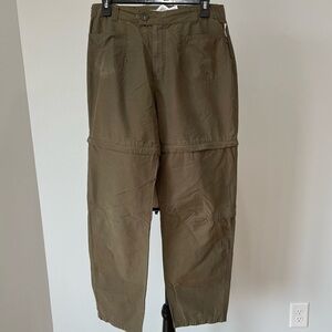 Columbia size 12 zip off convertible pants hiking camping granola girl utility